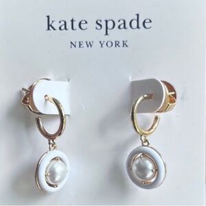 Kate Spade Pearlette Pearl Hoop Earrings